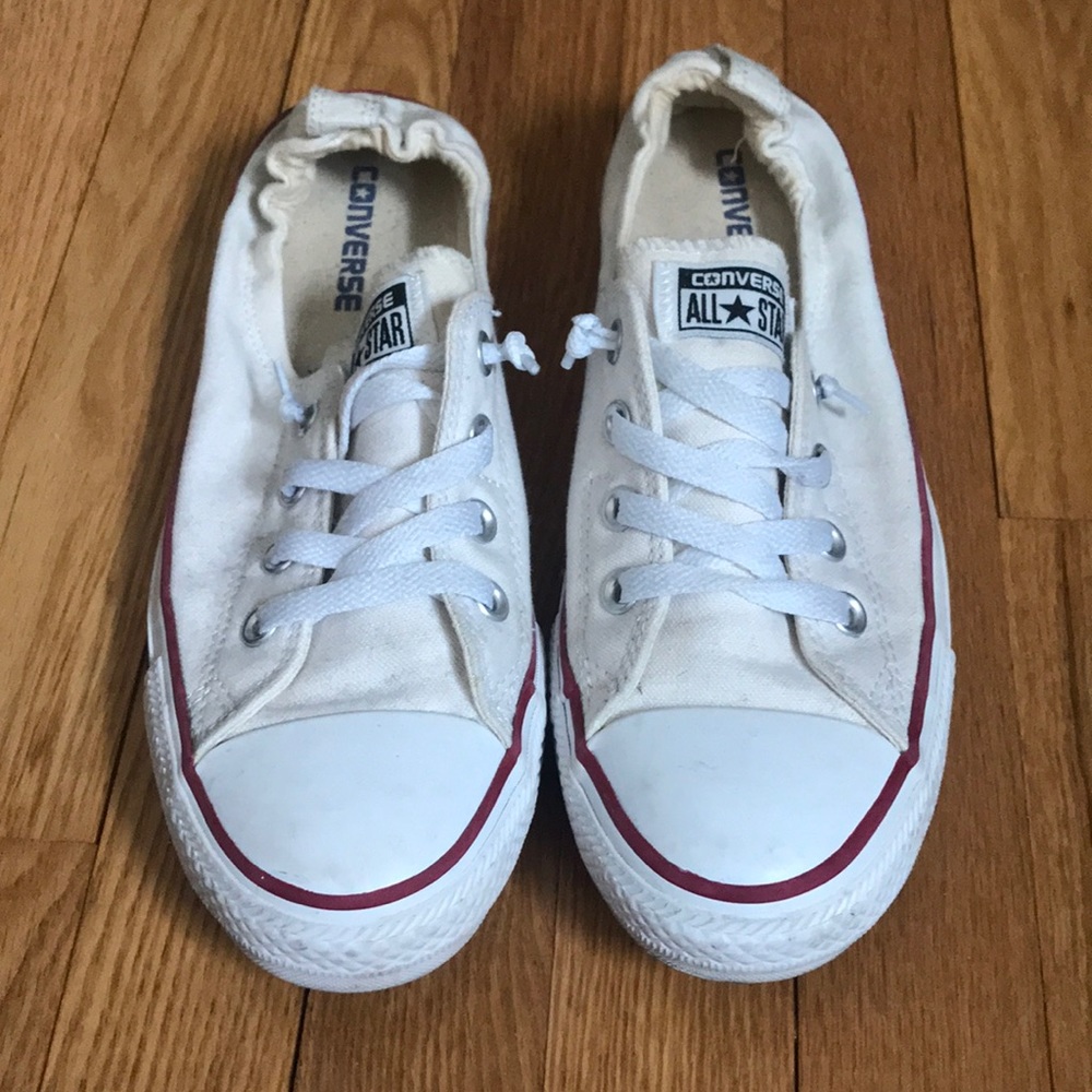Slip on white converse